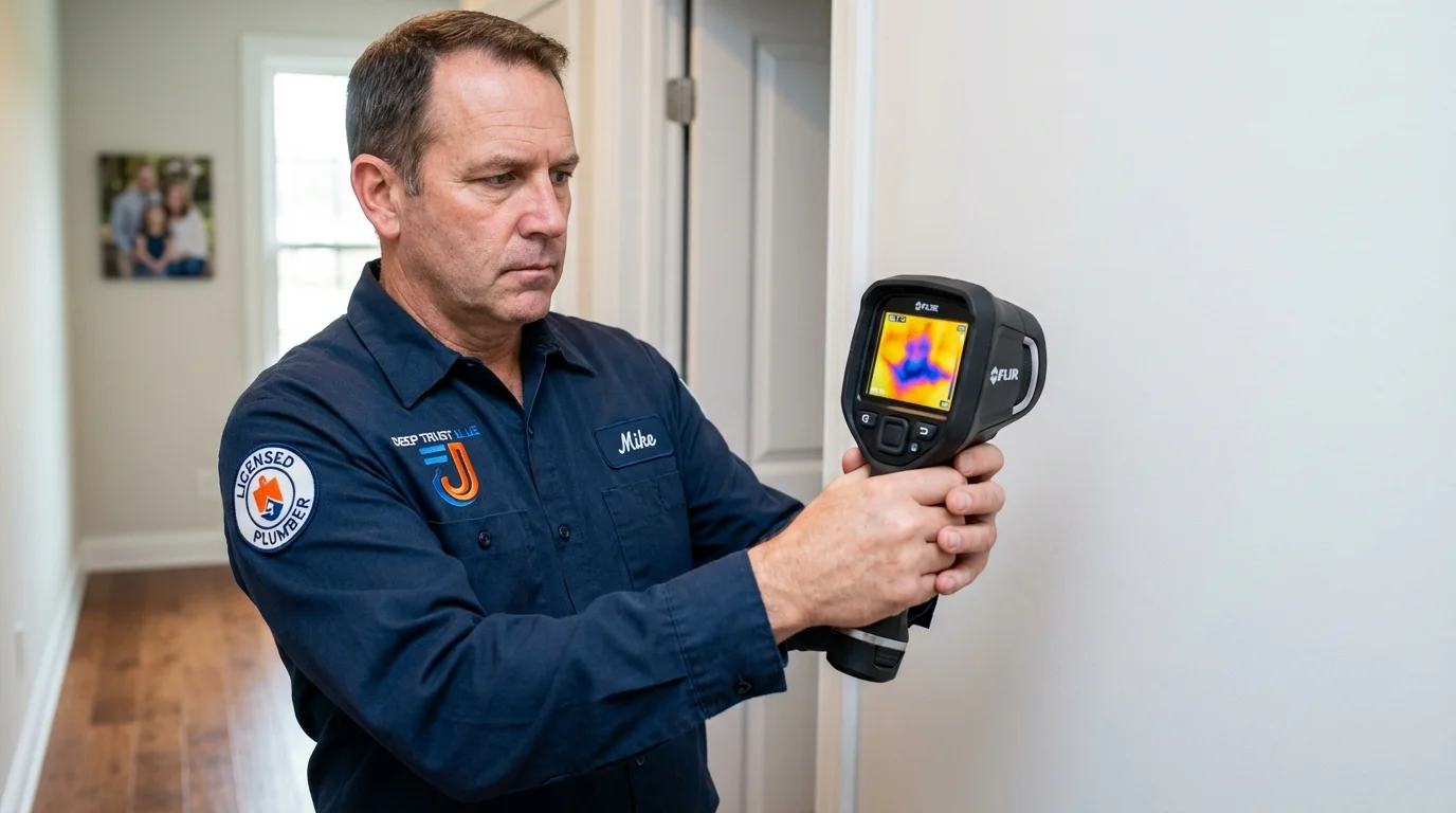 Thermal imaging leak detection by Johns Plumbing LLC in East Peoria